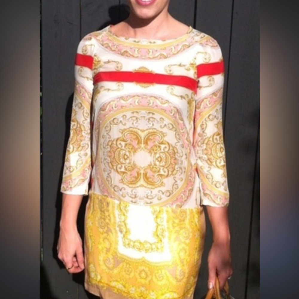 Zara women 100% silk Long Sleeve Dress - Picture 5 of 8